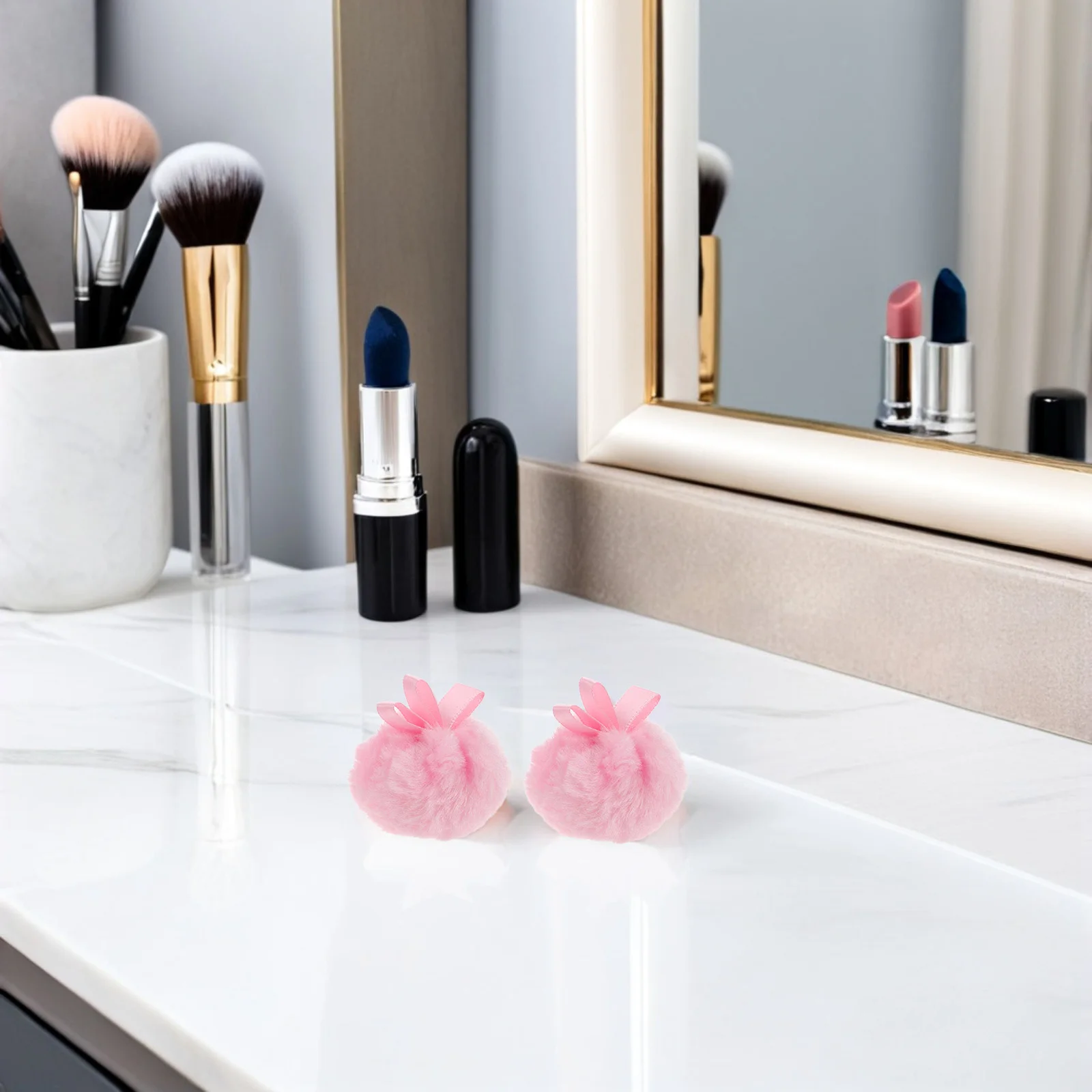 6 قطع من بودرة الوجه المنتفخة الكبيرة المستديرة لأداة مكياج البودرة السائبة المضغوطة وأحمر الخدود وقابلة للغسل وقابلة لإعادة الاستخدام أثناء السفر #6