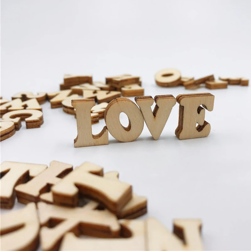 100/200 قطعة 15 مللي متر الأبجدية الخشبية ، رقاقة خشب الأبجدية الصغيرة A-Z شكل رقاقة الخشب غير المكتملة DIY بها بنفسك الحرفية رسالة سكرابوكينغ #3