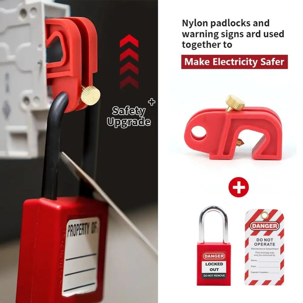 Durable Circuit Breaker Lockout Device Tool-Free Lock Reinforced Nylon Safety Lock Hand Lock Universal Lockout Isolation Device