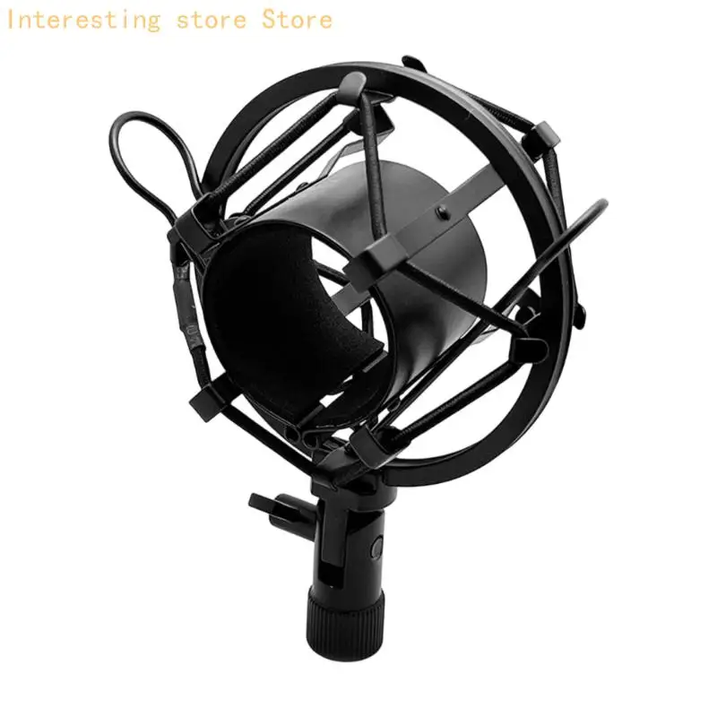 Mikrofon-Stoßdämpferhalterung mit Gewinde und Aufhängekabelhalterung für Podcasts, Aufnahmebereiche und Heimstudio-Einsatz auf – Detail 5