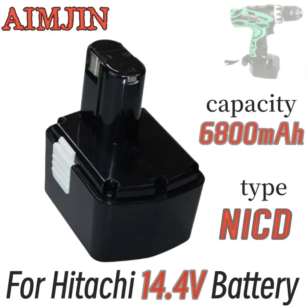 

14.4V 6.8Ah replaceable battery, suitable for Hitachi cordless power tool BCL1430 CJ14DL DH14DL EBL1430 ，NICD battery pack