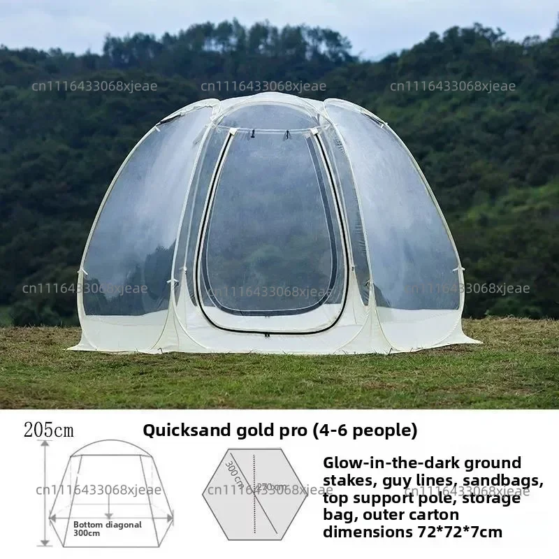 Star Bubble House Camping Transparent Tent Courtyard Sun Room Camp Catering Folding Tent Thickened