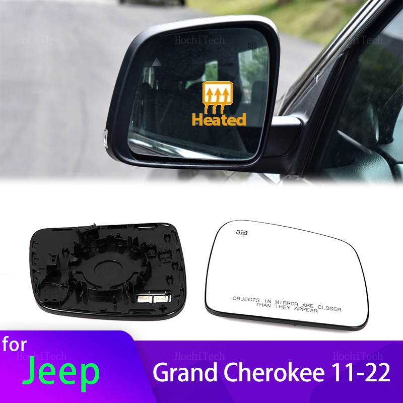 

Rear View Rearview Mirror Glass Door Wing Mirrors Heated Side Mirror Glass for Jeep Grand Cherokee 2011-2022