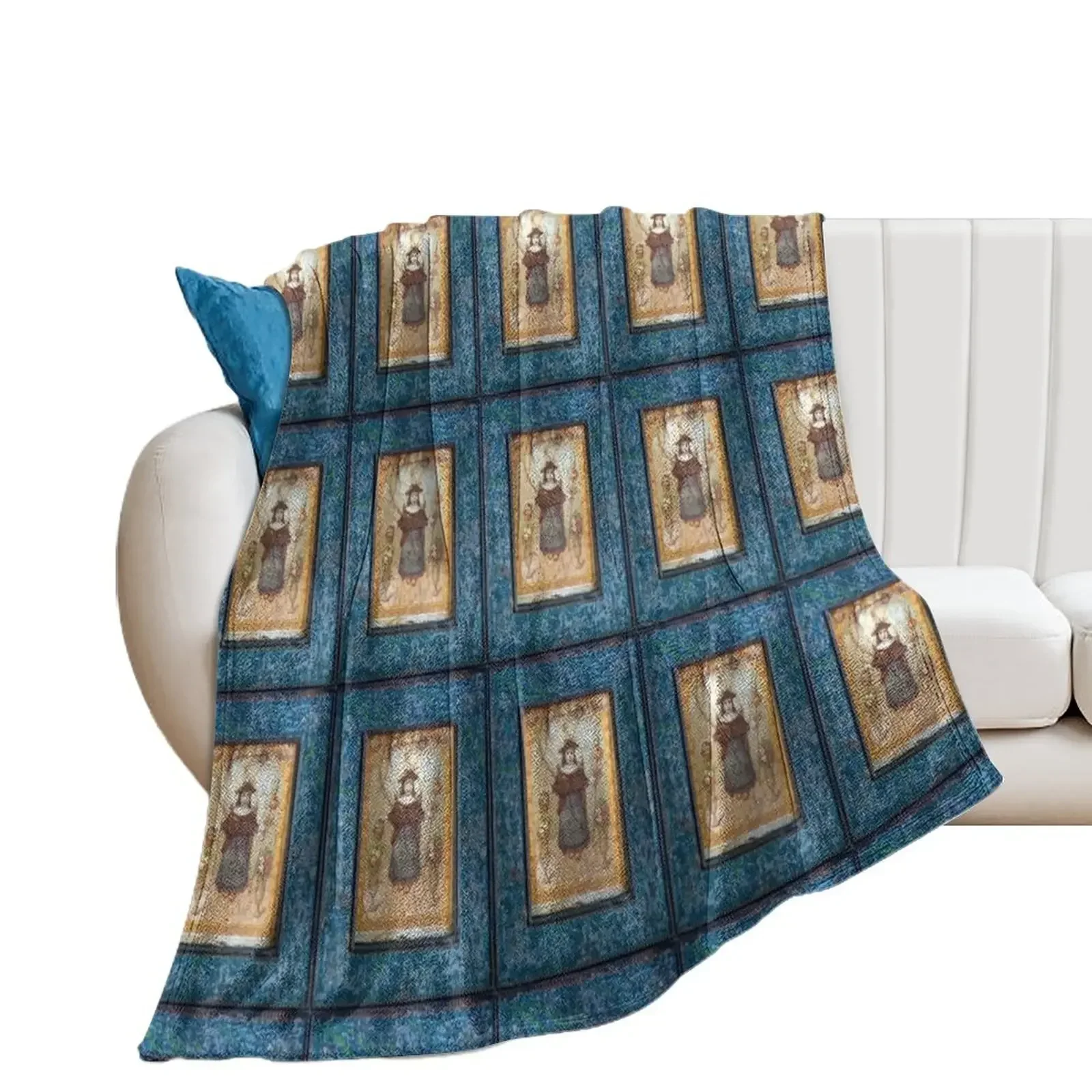 El Santo Nino De Atocha Throw Blanket Travel Moving Blankets