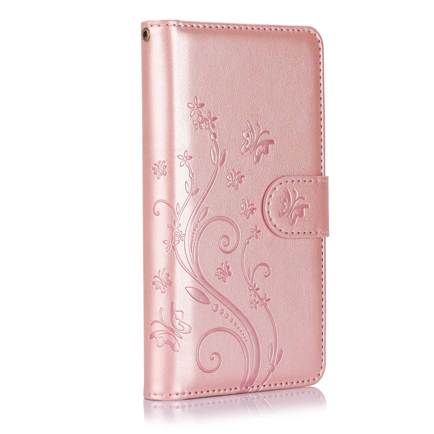 WEFOR Wallet Case for Samsung Galaxy S24 S23 FE S22 S21 S20 Ultra S10 S9 Plus, 6 Card Slots Cash Slot Zipper Pocket, Wrist Strap