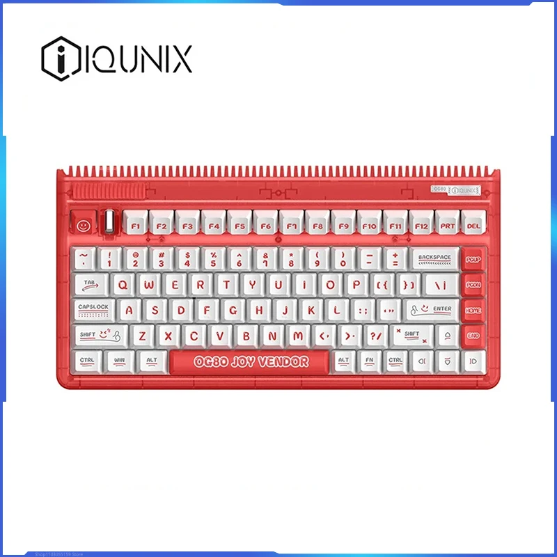 

Iqunix OG80 Mechanical Keyboard Wireless Three Mode Pbt Keycap E-sports Office Hot Plug Customized Game Keyboard Boyfriend Gift