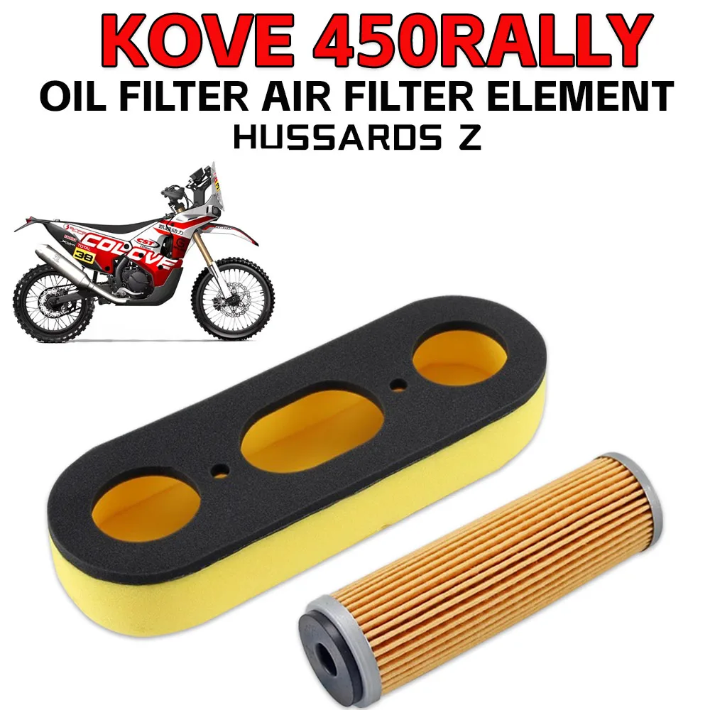 For Kove 450 Rally Colove 450rally 2021 2022 2023 2024 2025 Motorcycle Oil Filter 450RALLY KOVE Air filter Element Accessories