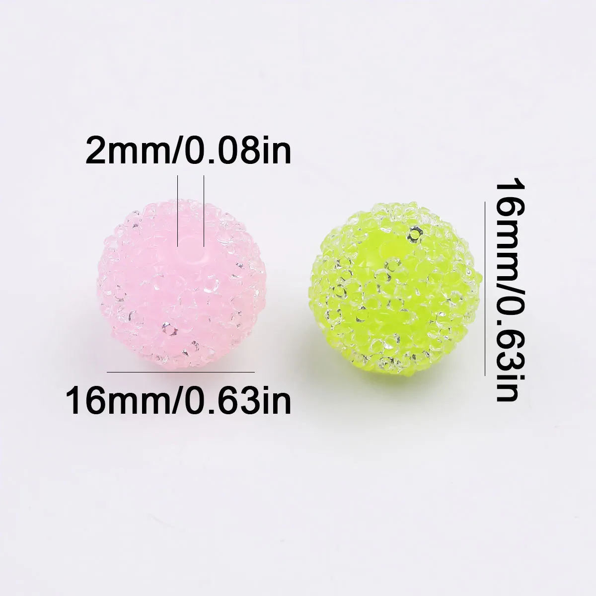 5/10/20PCS Dopamine Candy Color Acrylic Sugar Bayberry Beads Jewelry DIY Making Bracelets Supplies Handmade Material Accessories