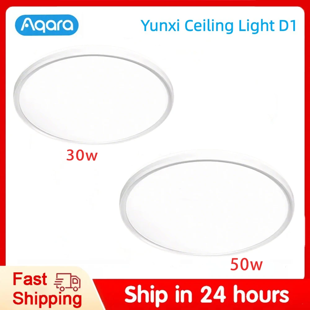 

Aqara D1 Ceiling Light Non-smart Color Temperature Bedroom Led Lamp Night Light Full-spectrum Eye-protecting living Room Light
