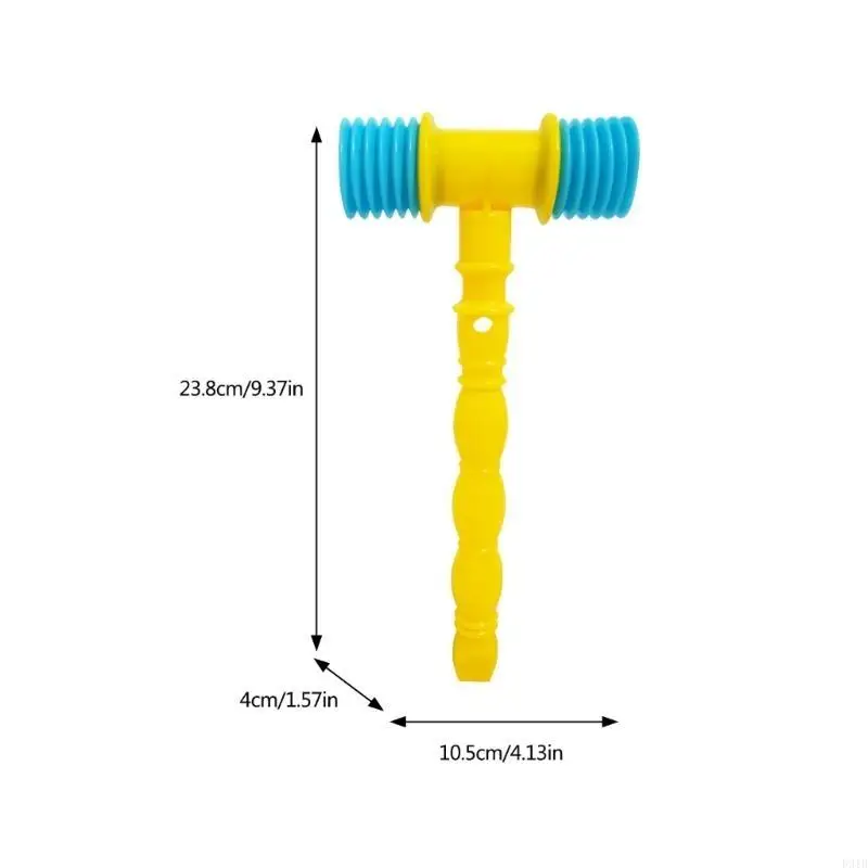 Squeaky Toy Hammer For Kids Sensory Toy Plastic Sounding Hammer Handheld P31B