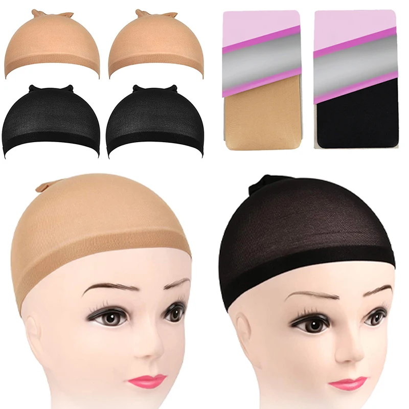 

4Pcs/Pack Stocking Cap Hairnets for Long Hair Wigs Stocking Wig Cap Fashionable Hair Nets Hair Accessories For Women для волос