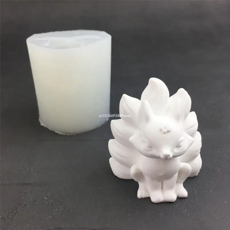 Nine Tailed Foxes Silicone Molds Epoxy Resin Mold Mold for Making Craft