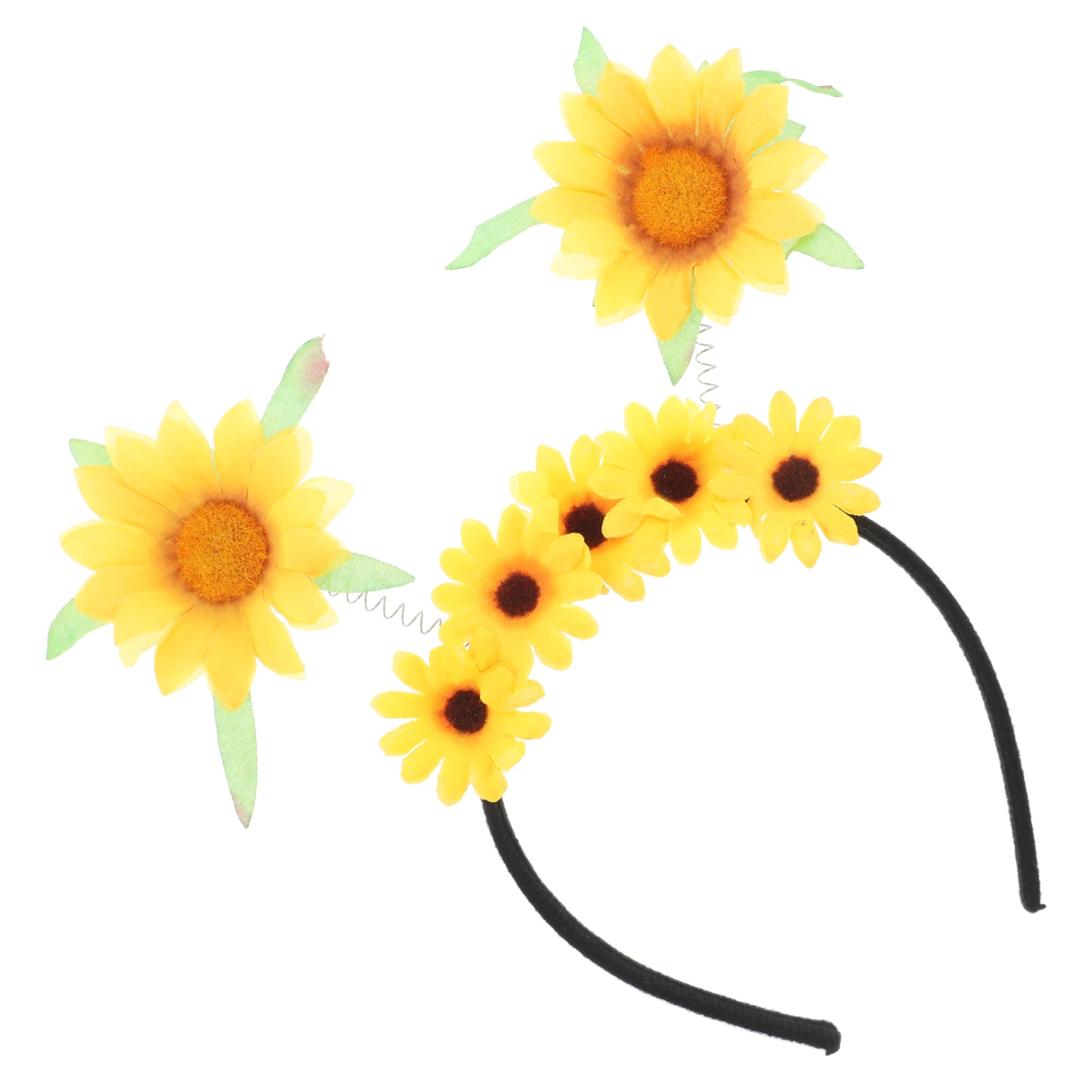 

Sunflower Headband Plastic Hoop Colorful Spring Hair Ornament Realistic Design Girls Hairband Lightweight CartoonFlower Party