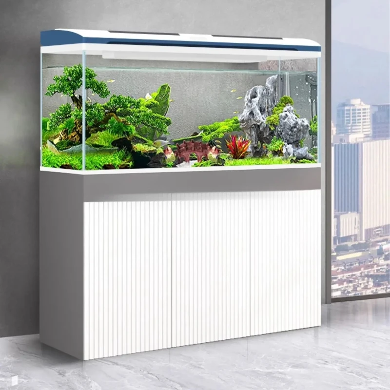 

b7- fish tank household living room large arowana small and medium-sized large aquarium water-free ecology