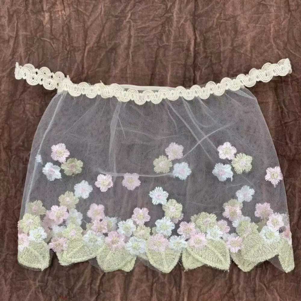 Newborn Photography Props Baby Lace Dress Perspective Dress Net Yarn Newborn Lace Bodysuit Soft Flower Embroidery