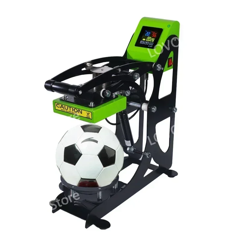 Sports Ball Heat Press Machine Auto Open   Transfer  For Football Basketball Volleyball Logo Printing 