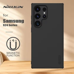 Nillkin for Samsung Galaxy S24 Ultra / S24 Plus / S24 5G Case Magsafe Frosted 360 soft frame Magnetic Adapt Matte Back Cover