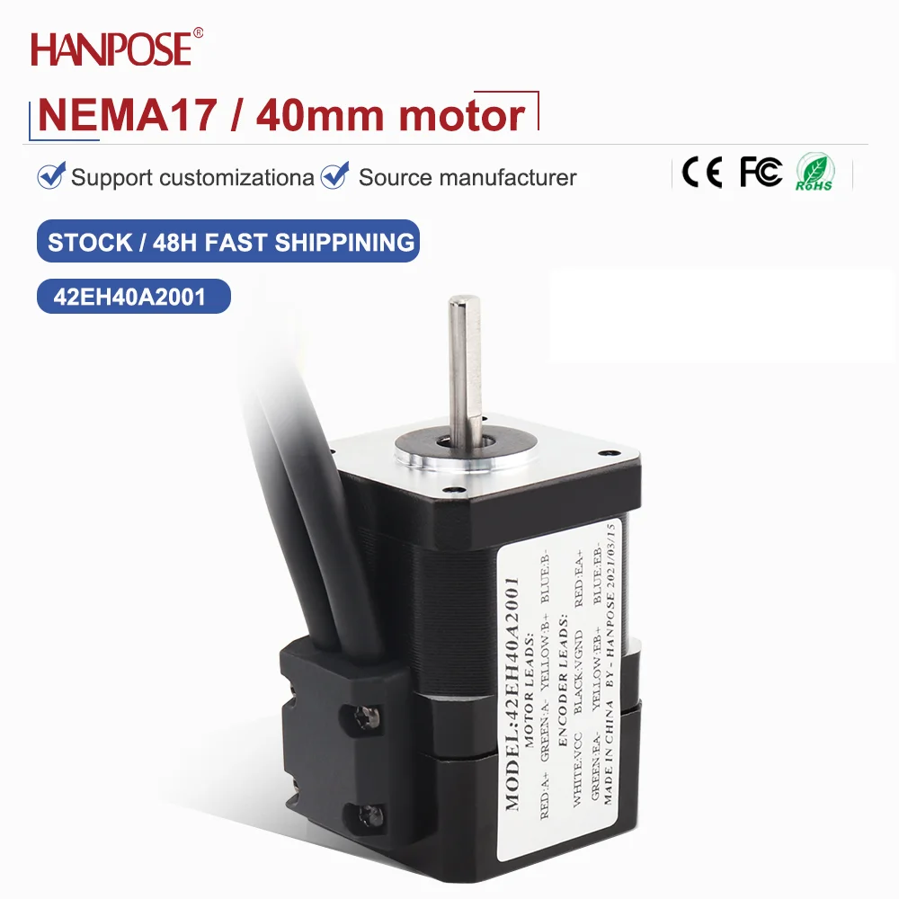 

closed-loop stepper motor NEMA17 42EH40A2001 2.0A 3.0V real-time coordinate reading, no step loss, stable operation