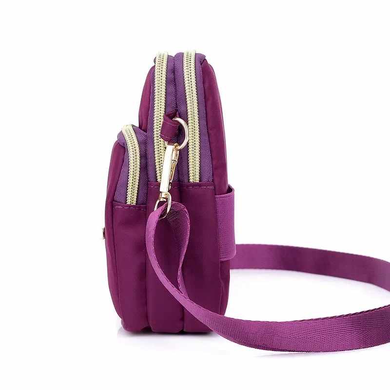 Bolsos cruzados de nailon impermeables informales, bandolera mensajero para mujer, bolsos pequeños para teléfono móvil, monederos, bolsa deportiva