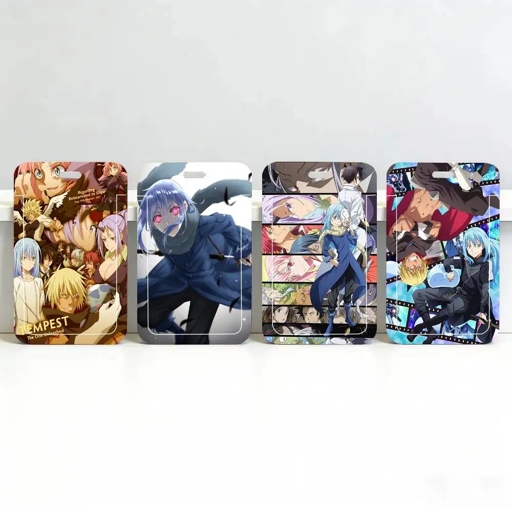 That Time I Got Reincarnated As A Slime Black Lanyard Card Holders Student Meal Cards And Campus Ids School