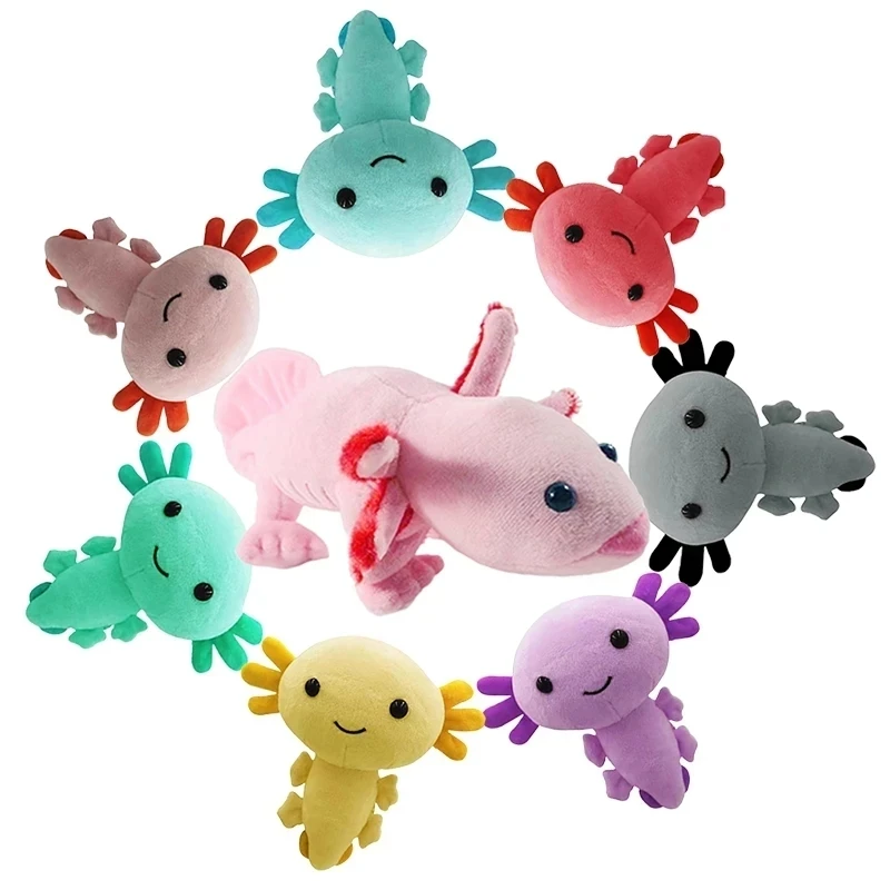 Kawaii Axolotl Plush Toy Axolotl Toy Axolotl Fish Axolotl Plushies Figure Doll Kawaii Animal Pink Axolotl Stuffed Dolls Gifts