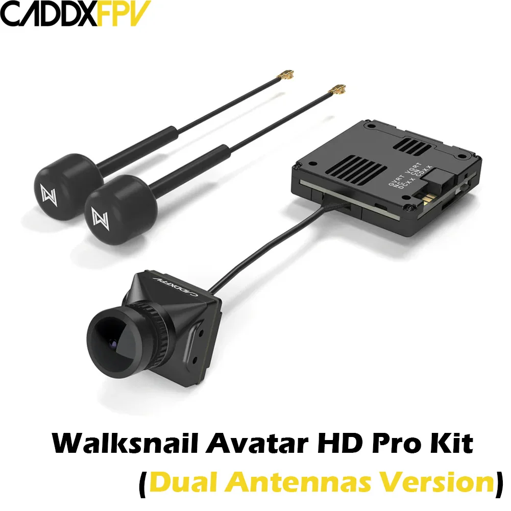 Caddx Walksnail Avatar HD Kit V2 / Avatar HD Pro Kit (إصدار هوائيات مزدوجة) Gyroflow + 32G لطائرات بدون طيار FPV حرة أجزاء ذاتية الصنع #3
