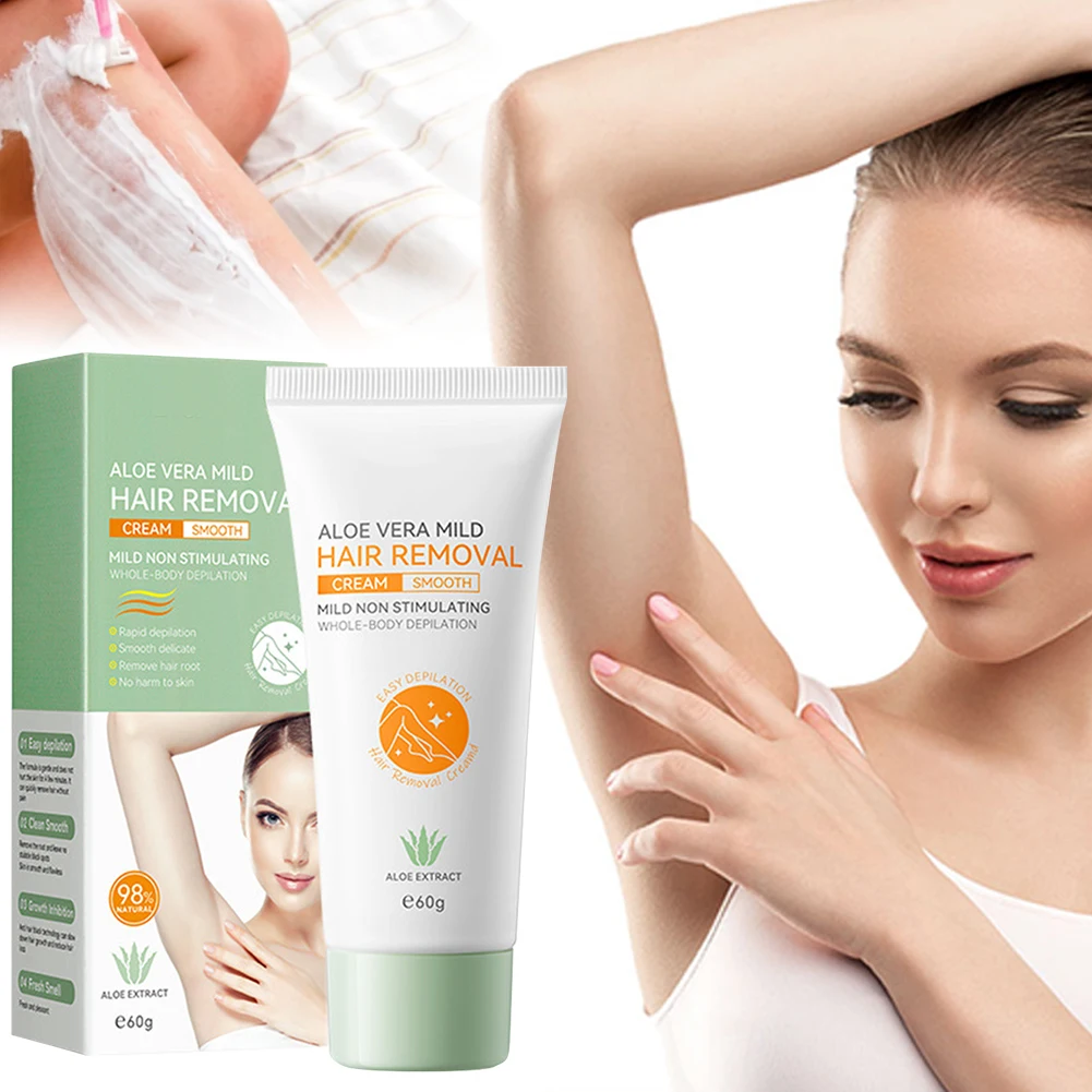

60g Painless Hair Remover Non-Irritating Permanent Depilatory Intimate Parts Depilatory for Arm Armpit Legs
