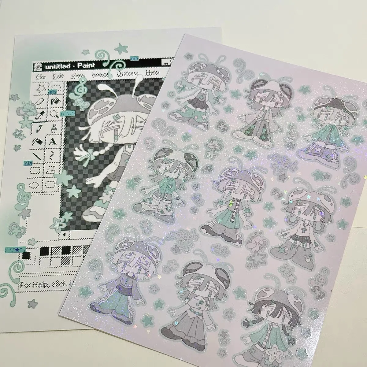 Cartoon boy design sticker DIY decorative sticker