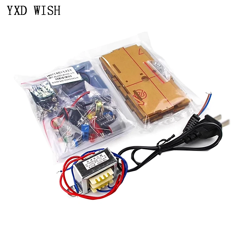 LM317 regulowane napięcie zasilacz regulowany DIY Kit LM317 AC 220V do DC 1.25-12V stabilizowane zasilanie laboratorium