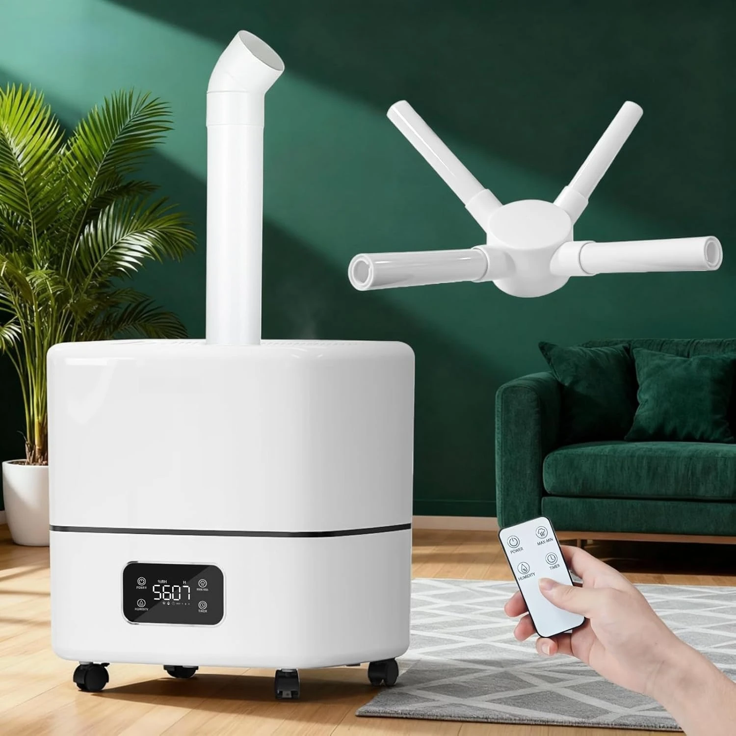 

Humidifier Large Room 30L/7.93Gal, 5000 sq.ft Commercial Whole House Humidifier