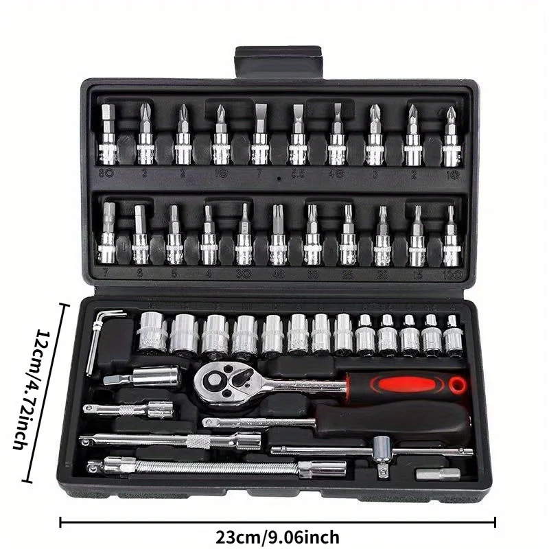 46Pcs Automotive Tool Set, Car - огляд і ціна Car Workshop Tools Equipment