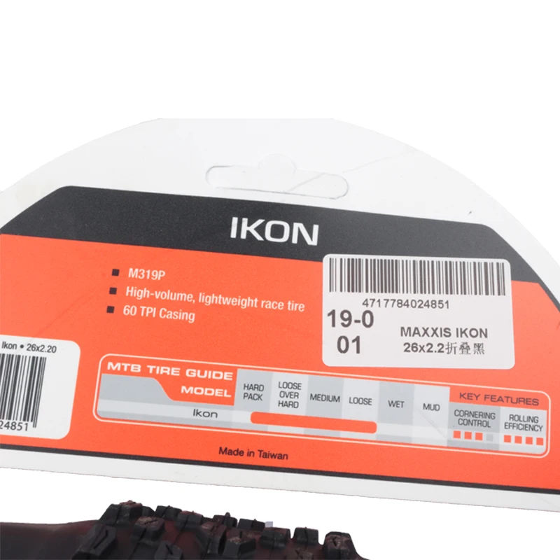 MAXXIS IKON Bicycle E-BIKE Folding Anti Puncture Original Tubeless Tire For MTB 26x2.2/2.35 27.5x2.2/2.35 29x2/2.2/2.35/2.6