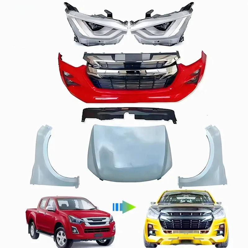 

Factory hot selling Car Accessories Facelift Wide Conversion Bodykit For D-max 2016-2019 Car Body Kit Upgrade To 2020
