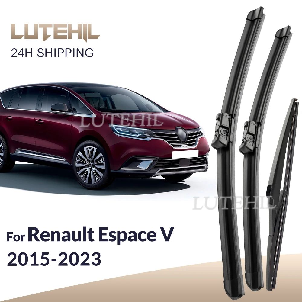 Für Renault Espace V 2015-2023 2020 2021 2022 Wischer Vorne und Hinten Wischer Klingen Windschutzscheibe Windschutz Fenster Pinsel 30 "+ 28" + 12"