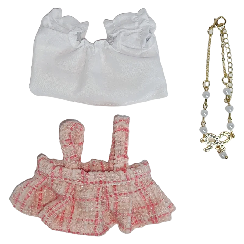 

15-17cm Clothes for Labubu Plush Blind Box Keychain with Cute Outfit – Adorable Doll Clothing Set