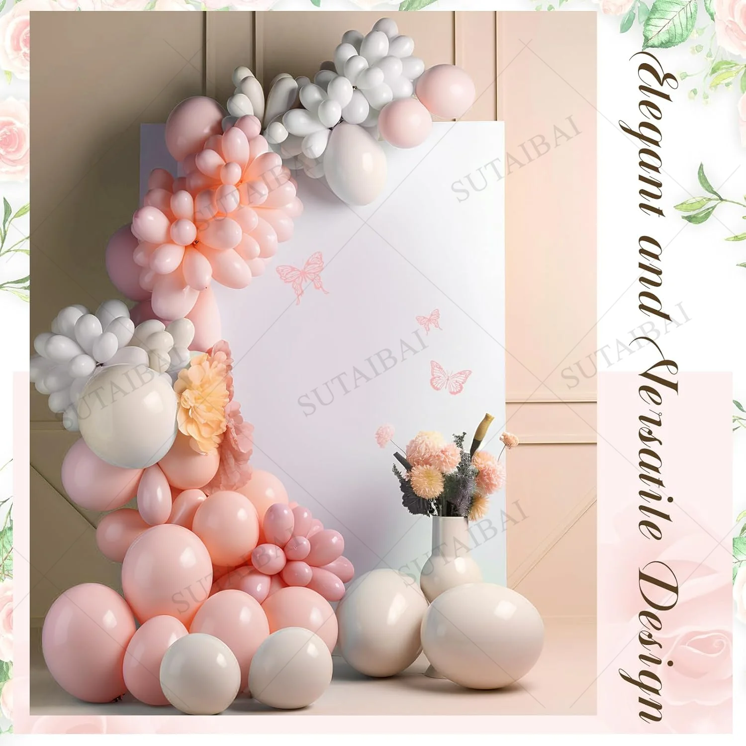 Cubierta de arco de boda de 3 uds., cubierta de fondo cuadrada ajustada para soportes de fondo, arco de LICRA para decoración de fiesta de cumpleaños y boda