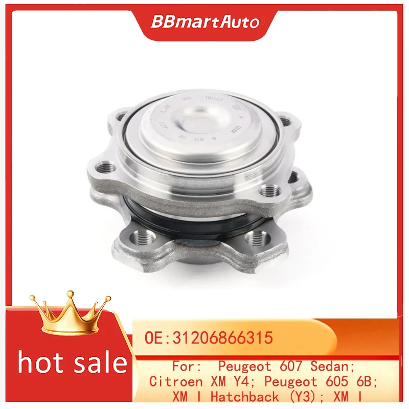 

31206866315 BB Mart Auto Parts Wheel Bearing Kit for Peugeot 607 Sedan; Citroen XM Y4; Peugeot 605 6B; XM I Hatchback (Y3); XM I