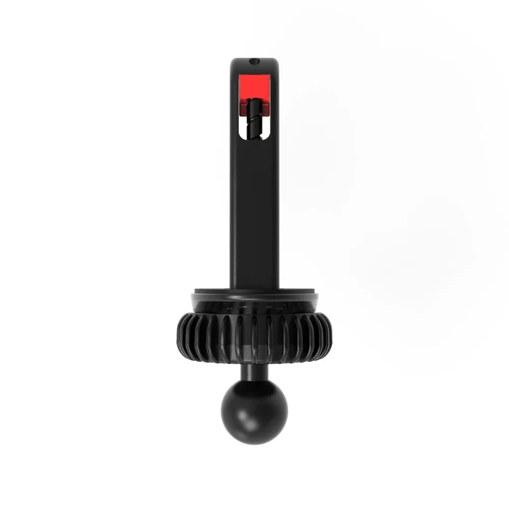 Rotundity Car Phone Holder Black Plastic Car Air Outlet Holder Clip Hidden Barb Style 17mm Ball Head Base