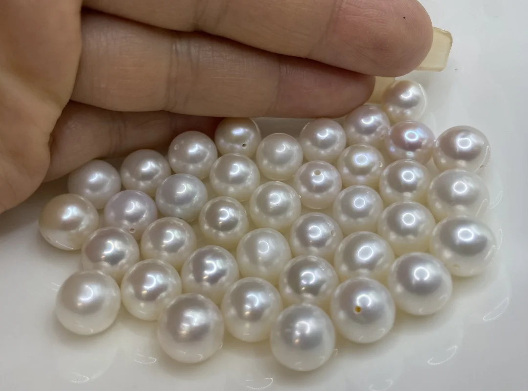 

2A 3A Natural Pearl Loose Freshwater Pearl White Color 2mm-11.5mm Round Pearl Beads for Earrings DIY Necklace Earrings Rings