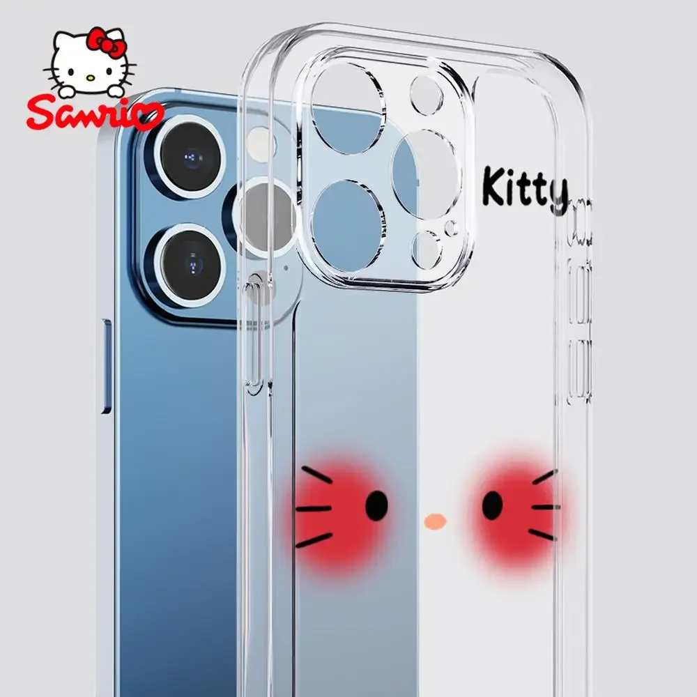 حافظة كيتي كات آيفون لمنع السقوط آيفون 16/15/14/13/12/11 حافظة آيفون 13 للفتيات ملحقات كرتونية هالو كيتي 2025 جديد