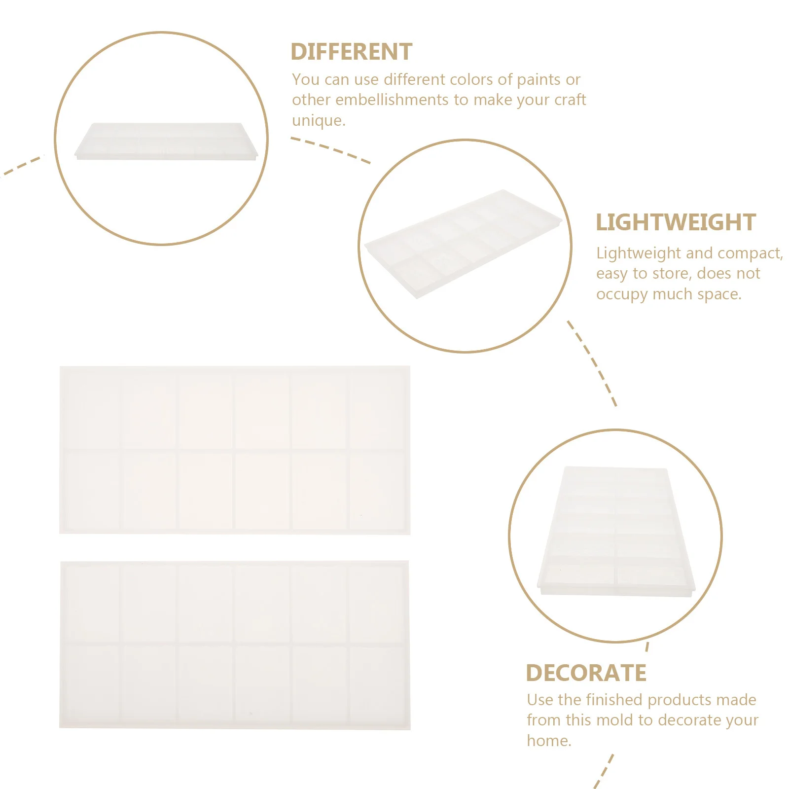 

1 Set Silicone Tarot Cards Mold White Reusable Diy Art Craft Kit For Home Decor Kids Adults Beginners Jewelry Making Ornament