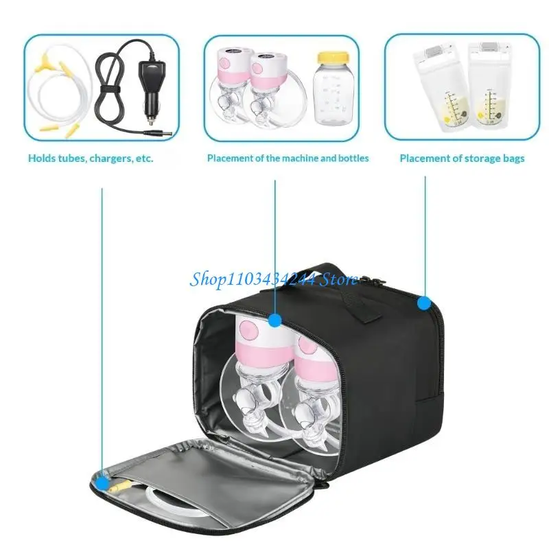 Breast Accessory Including Protective Padding and Compartments for Safe Milk Storage and Transport