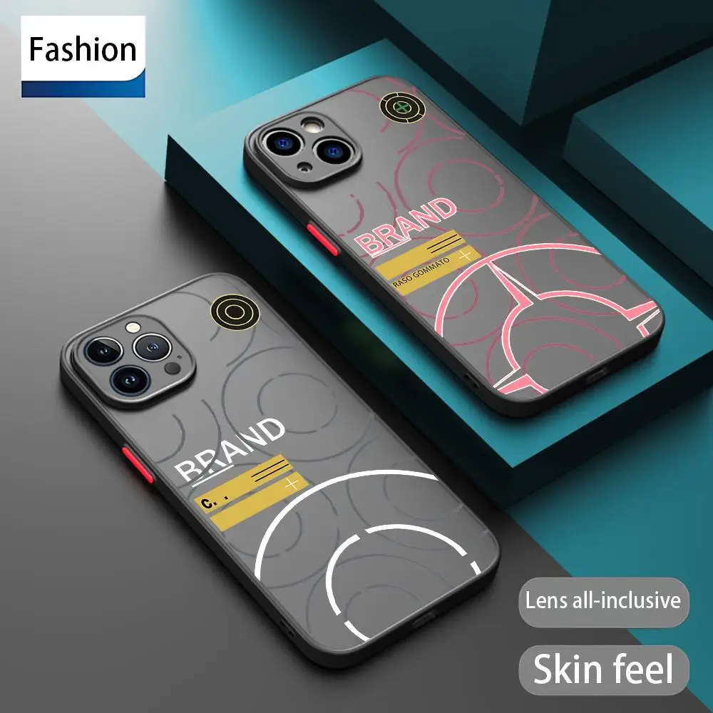 Чехол для телефона Couleur Luxe S-Stone-S для iPhone 17, 16, 15, 14, 13, 12, 11, XS Plus, Mini, Pro, Max, противоударный, матовый, полупрозрачный