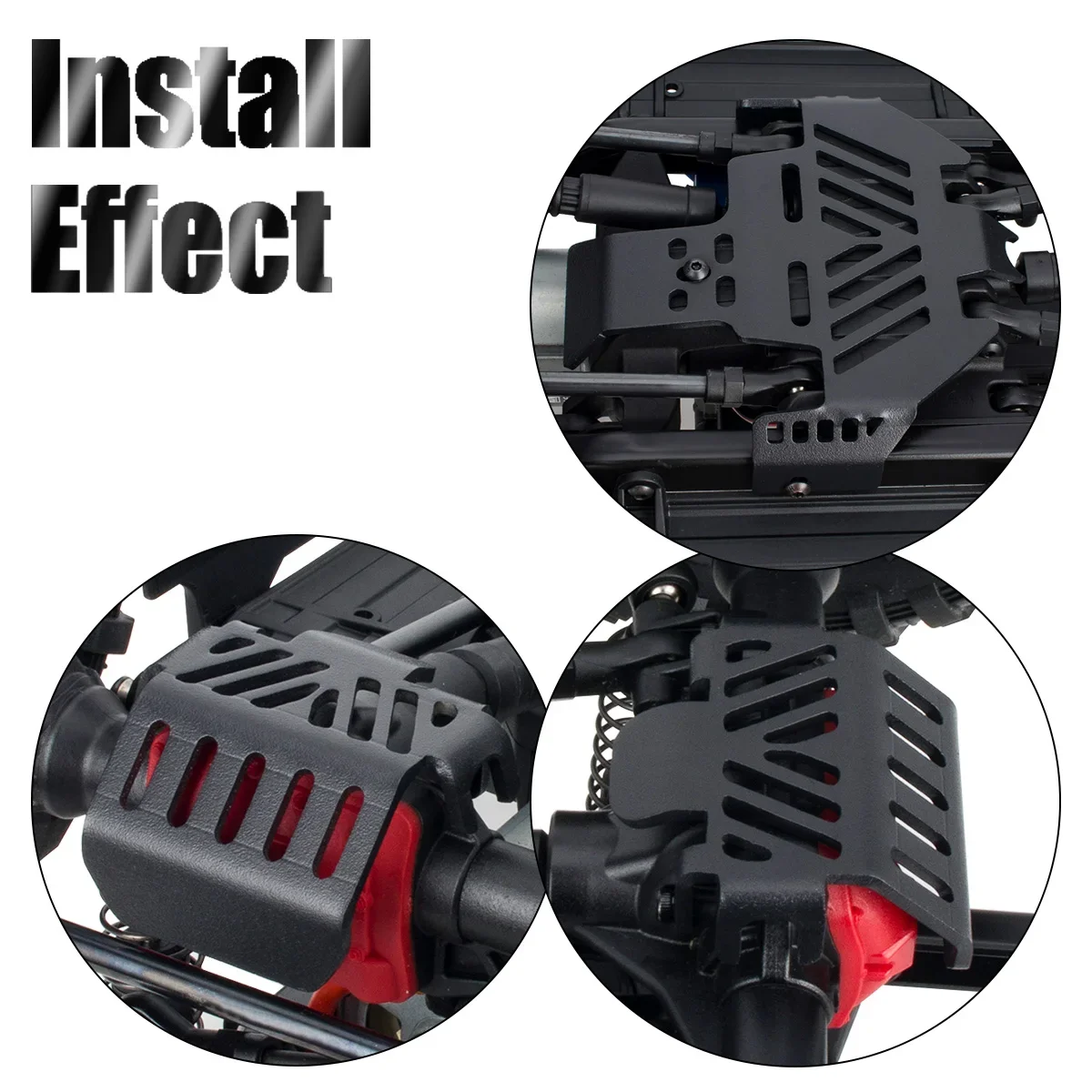 Juego de placa de deslizamiento de Metal de 7 Uds para protección inferior de coche Traxxas TRX-4 RC compatible con Bronco Defender G500 K5