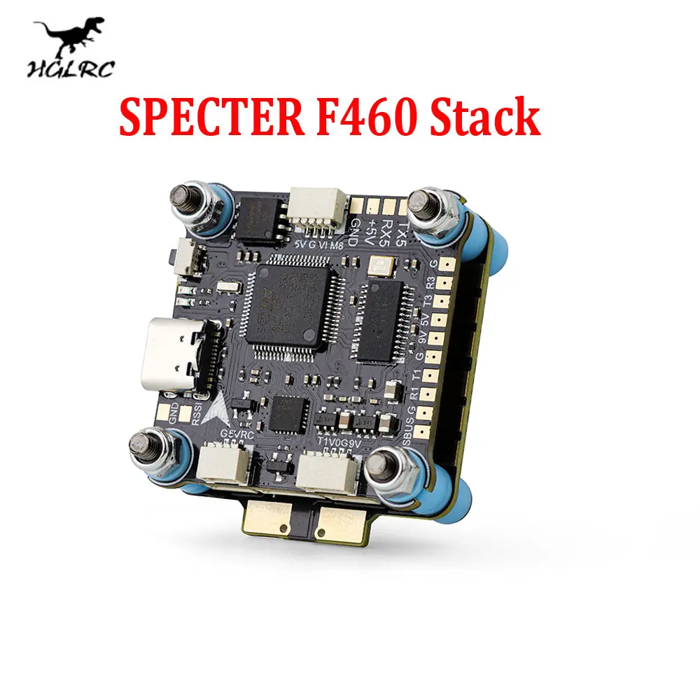 HGLRC SPECTER F460 Stack F405 V2 MPU6000 وحدة تحكم في الطيران BLHELI_S 60A 4in1 ESC 30X30mm 2-6S لطائرة بدون طيار FPV حرة