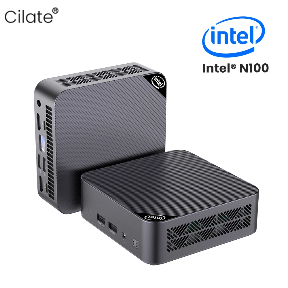 Cilate Mini PC N100 Intel 12th Gen DDR4 16GB 512GB SSD Computer da gioco Desktop WIFI5 BT4.2 mini pc gamer Windows 11 pro