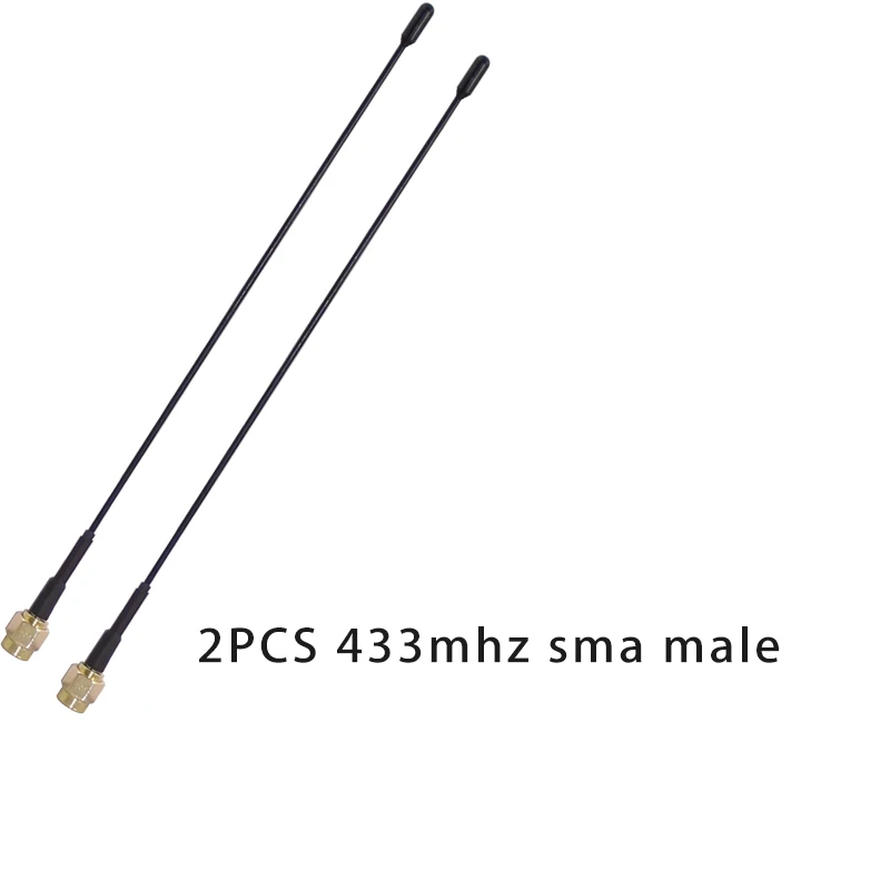 Antena flexible de acero al carbono, Conector de enchufe macho Sma 5dbi, recto, 433Mhz, LORA LORAWAN 433 IOT, 433MHz