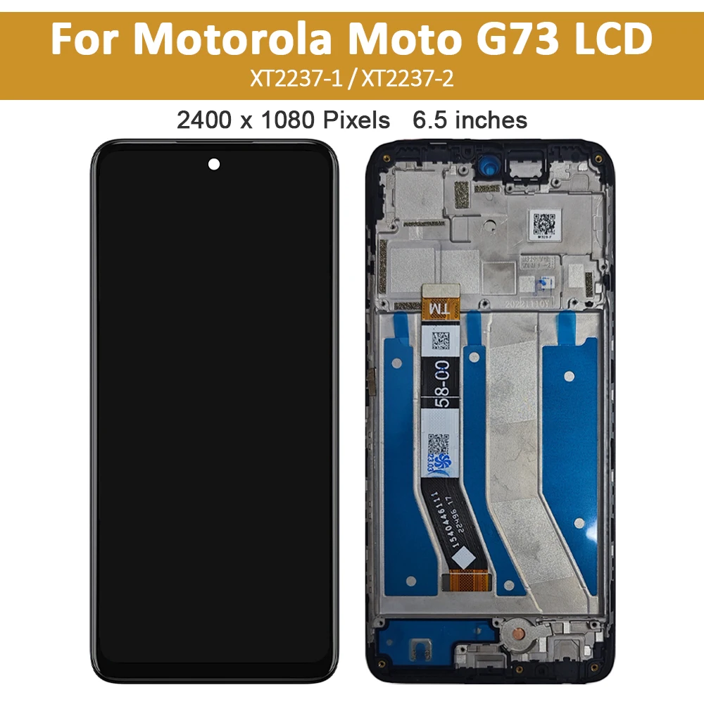 original-65-lcd-for-motorola-moto-g73-5g-lcd-display-touch-screen-digitizer-assembly-with-frame-for-moto-g73-replacement-parts