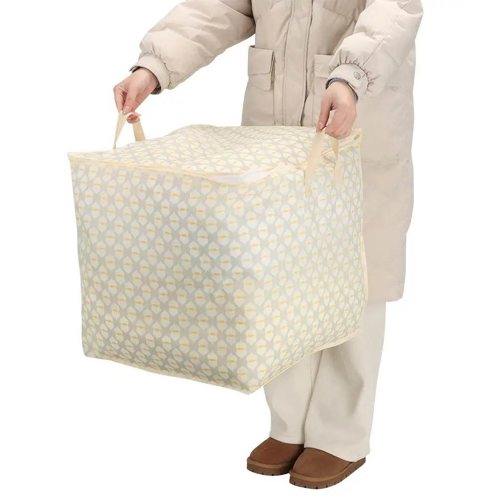 with Handle Clothes Storage Bins Foldable Large Capacity Wardrobe Sorting Storage Bucket Dust-Proof Clothes Organizer
