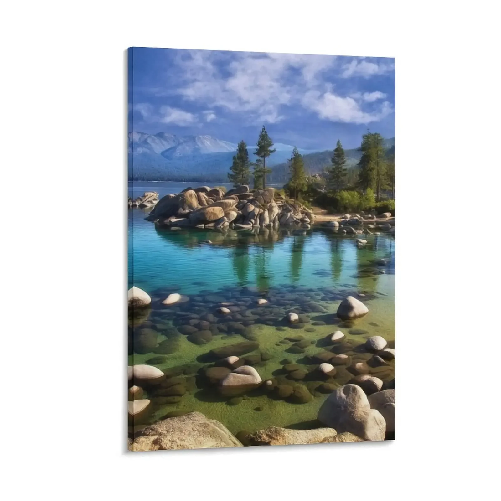 

Sand harbor Morning - Lake Tahoe Canvas Painting decorative wall canvases fashion wall paintings wallpapers home decor